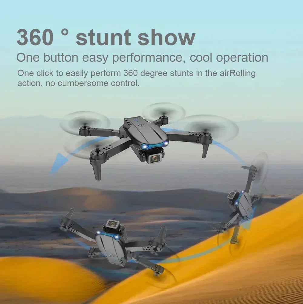 New E99 PRO Drones GPS Profesional 8K with HD Camera FPV 5G Wifi Brushless Motor Foldable RC Quadcopter Obstacle Avoidance Dron