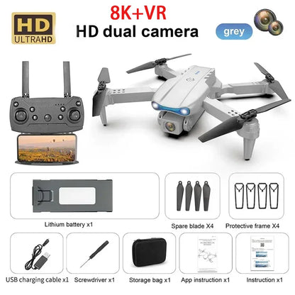 New E99 PRO Drones GPS Profesional 8K with HD Camera FPV 5G Wifi Brushless Motor Foldable RC Quadcopter Obstacle Avoidance Dron